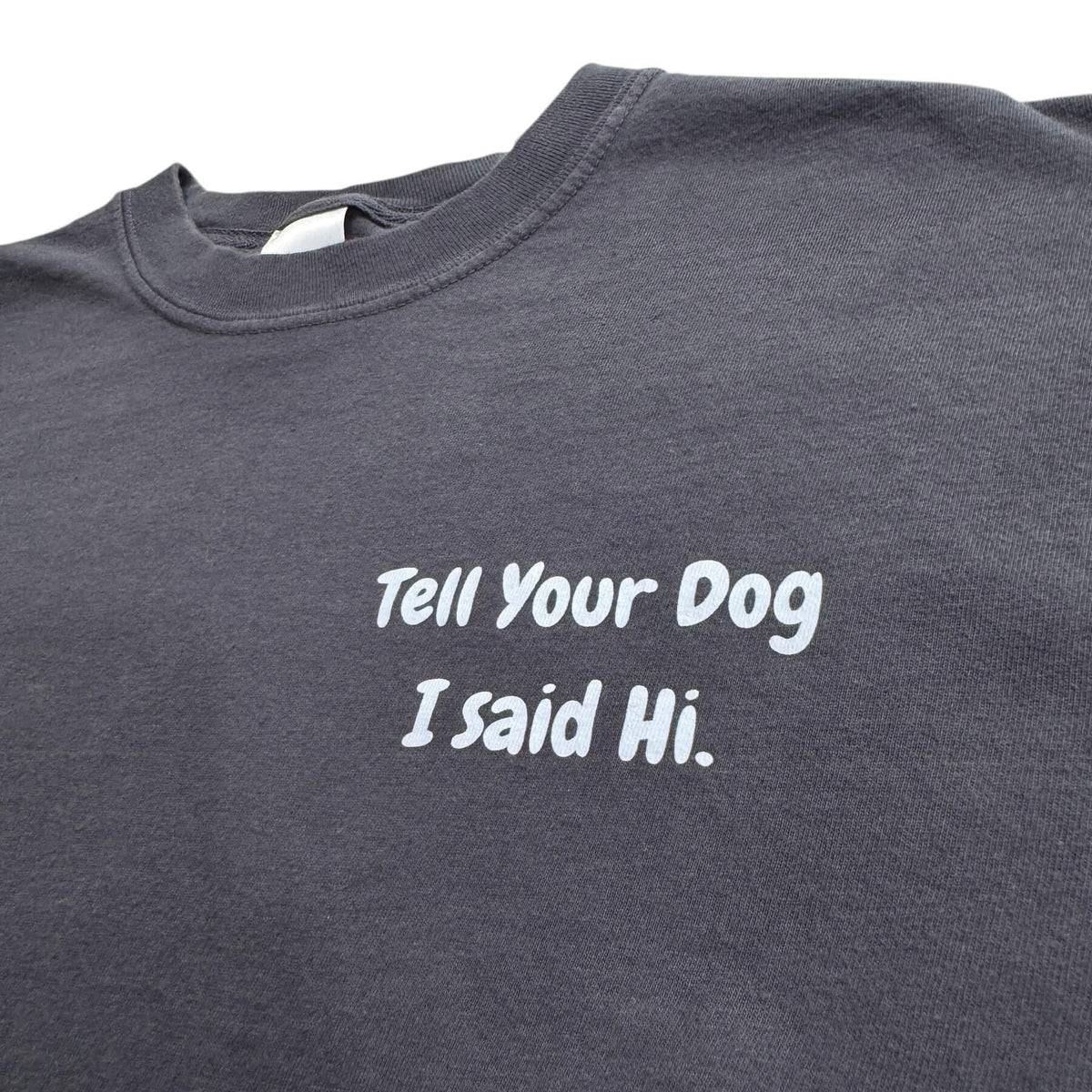 Tell Your Dog I Said Hi Graphite Tee