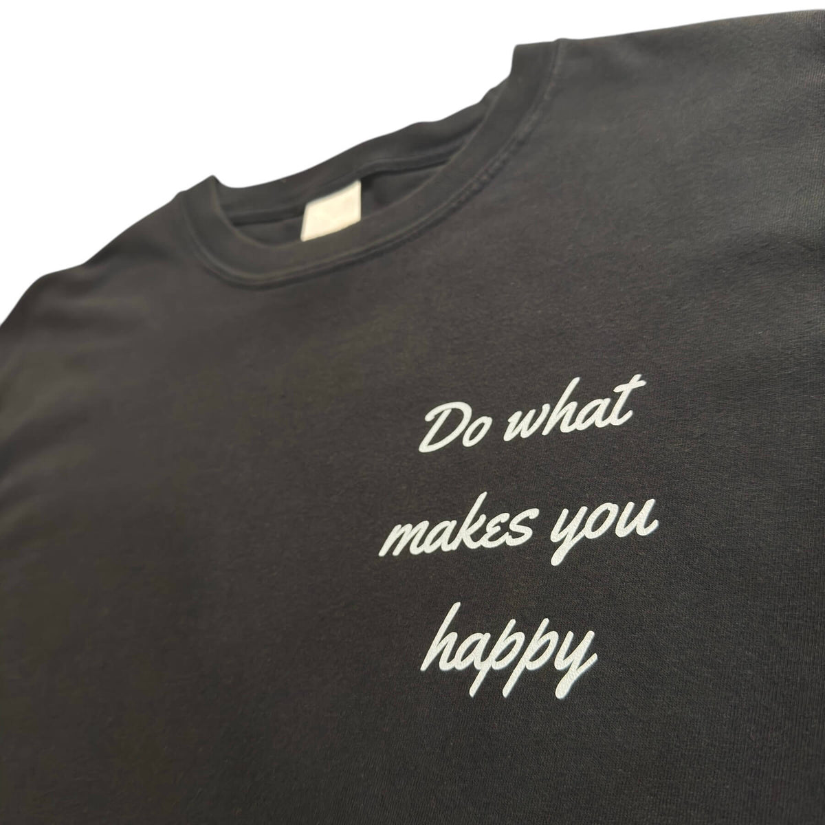 Do What Makes You Happy Black Tee