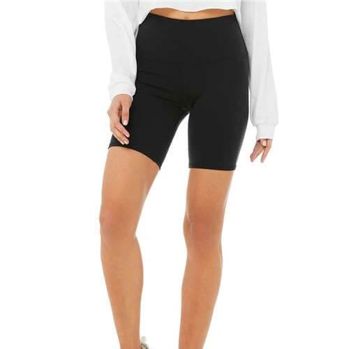 Womens High Waist Biker Shorts