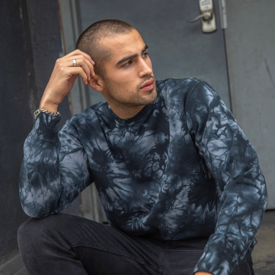 Men's Diamond Dye Crew Neck Sweatshirt