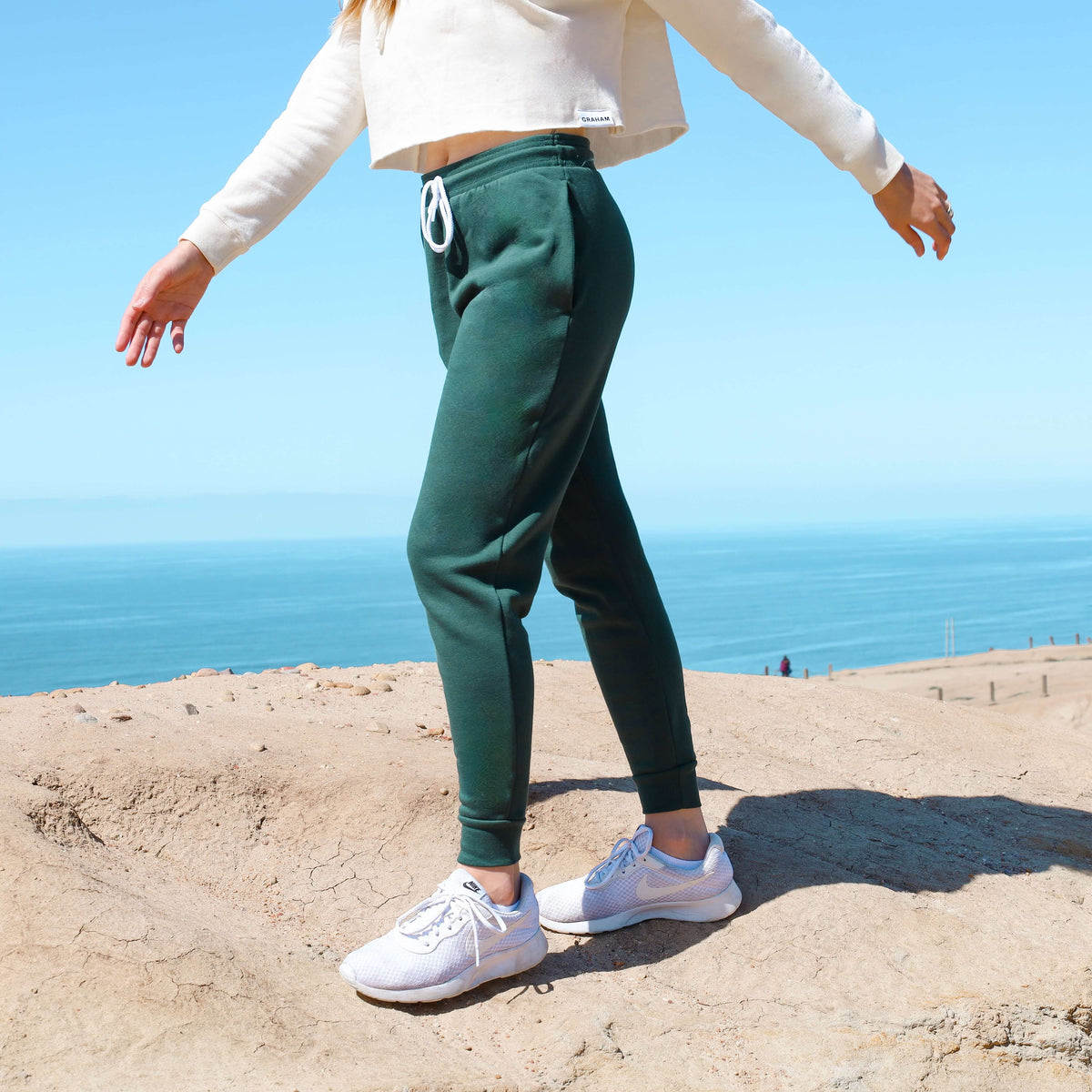 Womens Forest Green Joggers