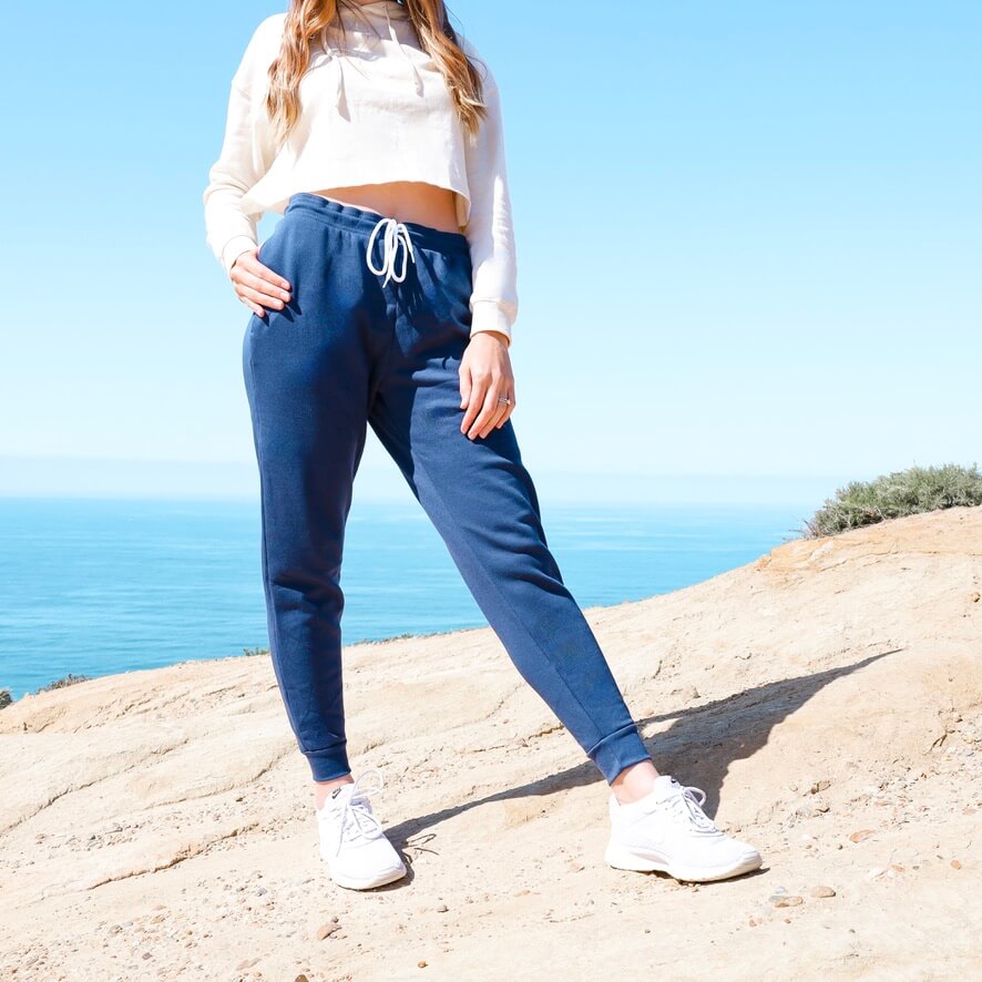 Womens Navy Joggers