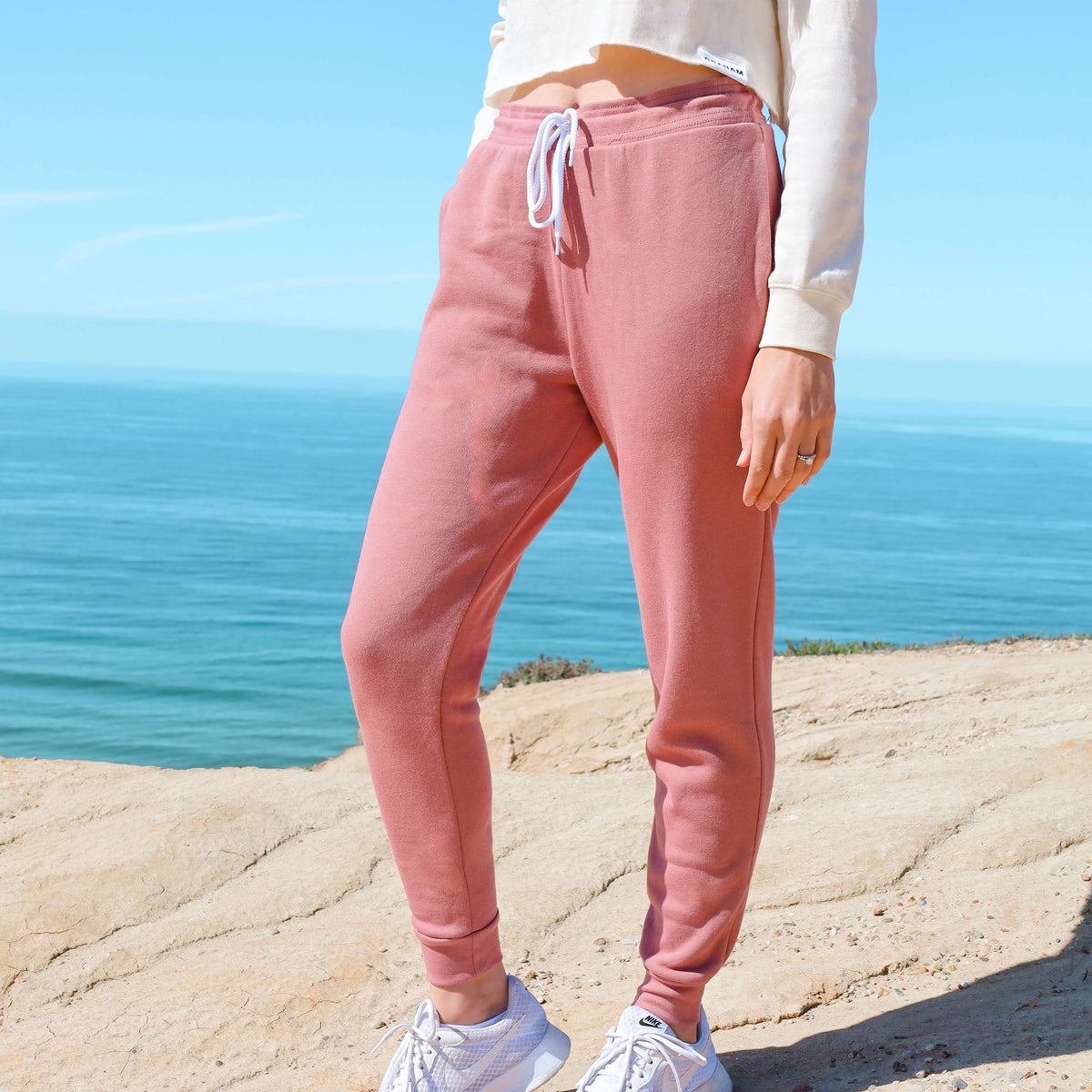 Womens Mauve Joggers