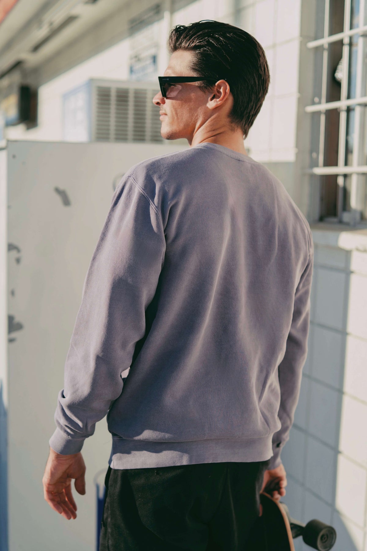 Lavender Mens Crew Neck Sweatshirt